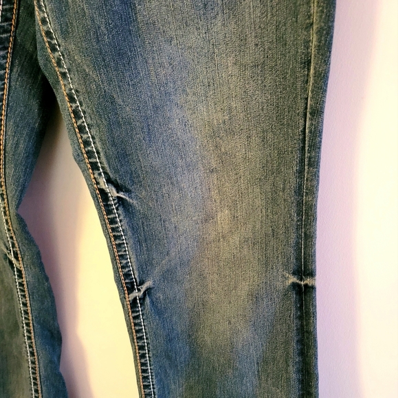 Plus Size 32 Seven7 Women's Distressed Bootcut Denim Jeans - Picture 9 of 16